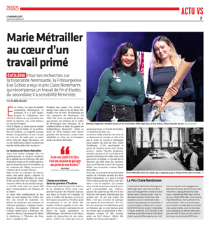 nouvelliste Eve Sciboz