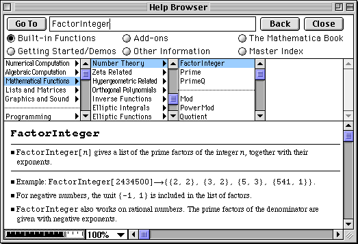 Introduction à Mathematica 3.0: notions de base